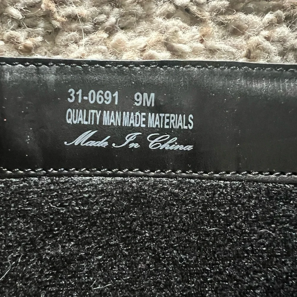 Tall Black Chunky Heel Women's Boots - Picture 9 of 9